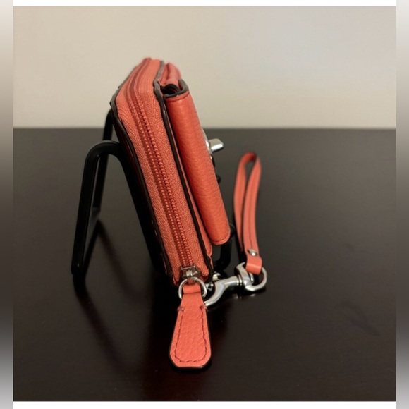Coach Campbell Coral Turnlock Wallet Wristlet - Picture 2 of 8